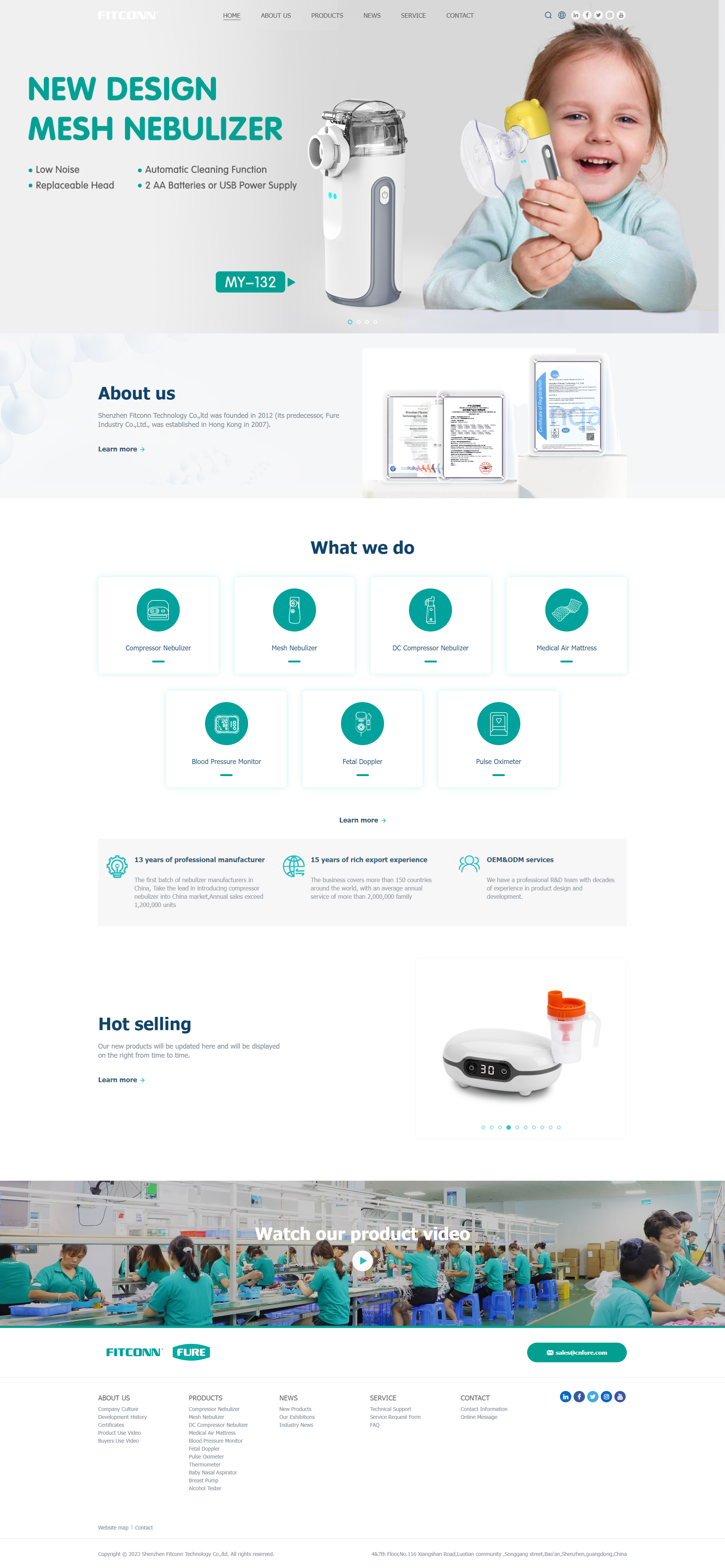 Fitconn_DC Compressor_Compressor Nebulizer_Mesh Nebulizer